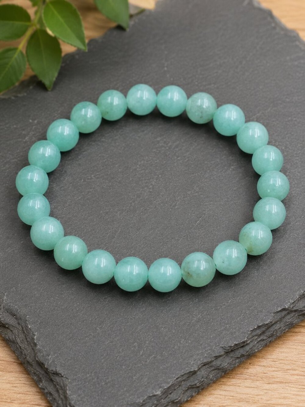 Green Aventurine Gemstone Bracelet | Handmade - Picture 6 of 6